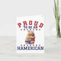 Proud Hamerican 4. Juli Patriotic American Hamste