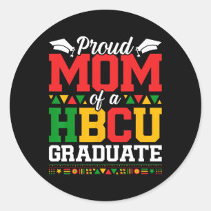 Proud Hbcu Graduate Mama Afrikanischer Amerikaner  Runder Aufkleber