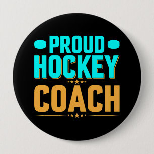 Proud Hockey Coach Button