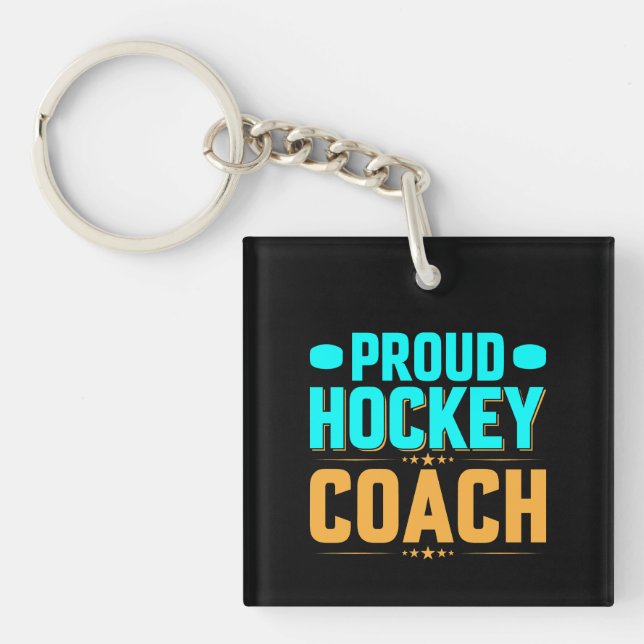 Proud Hockey Coach Schlüsselanhänger (Vorderseite)