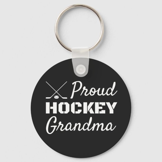Proud Hockey Oma Schlüsselanhänger schwarz (Vorderseite)