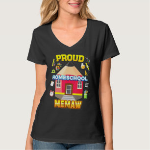 Proud Homeschool Memaw Vater Mama Familie kehrte z T-Shirt