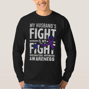 Proud Husband Re Niedlich Ribbon Rheumatoide Arthr T-Shirt