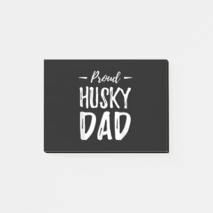 Proud Husky Dog Vater Funny Dog Lover Gift Idee Post-it Klebezettel