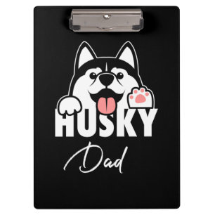 Proud Husky sibirischer Vater Klemmbrett