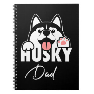 Proud Husky sibirischer Vater Notizblock