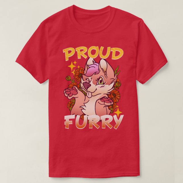 Proud I Furries Cosplay Fandom 17 T-Shirt (Design vorne)