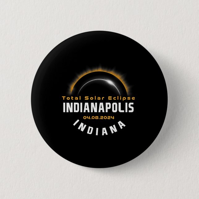 Proud Indianapolis Indiana Total Solar Eclipse 202 Button (Vorderseite)