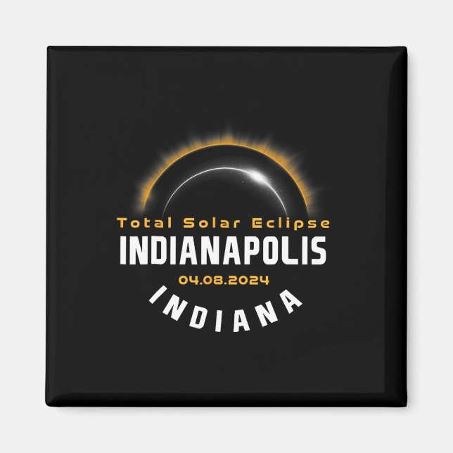 Proud Indianapolis Indiana Total Solar Eclipse 202 Magnet (Vorne)