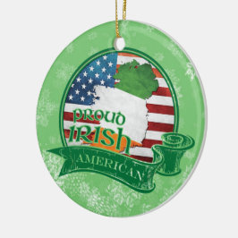 Proud Irish American Christmas Decoration Ornament