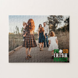 Proud Irish Family Kleeblatt Lucky Clover Foto Puzzle