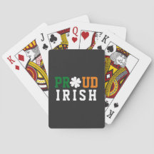 Proud Irish Kleeblatt Lucky Clover Quote St Paddy