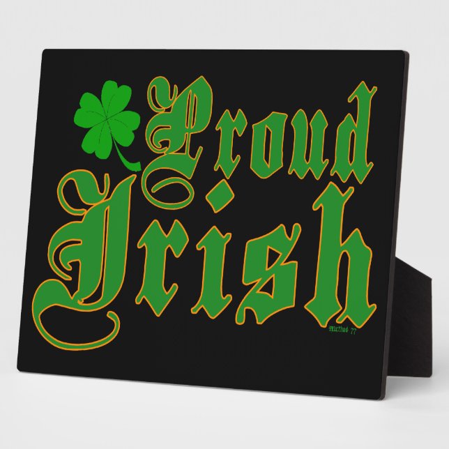 Proud Irish Plaques Fotoplatte (Seite)