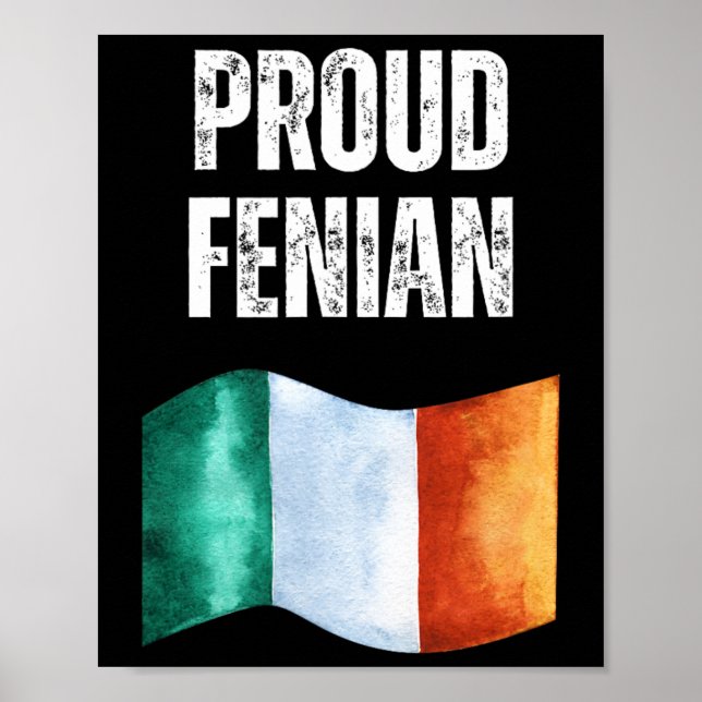 Proud Irish Warrior Irish Republican Clothing  Poster (Vorne)
