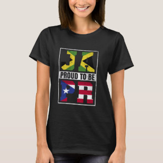Proud Jamaican Boricua Mix Jamaica und Puerto Rico T-Shirt