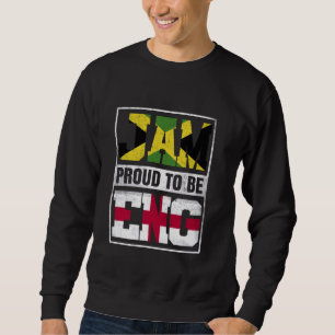 Proud Jamaican English Mix Jamaica und England Ihr Sweatshirt