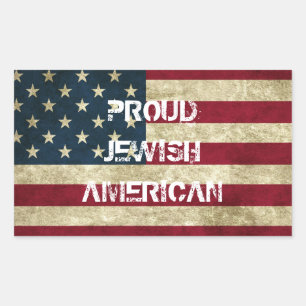 Proud Jewish American Sticker