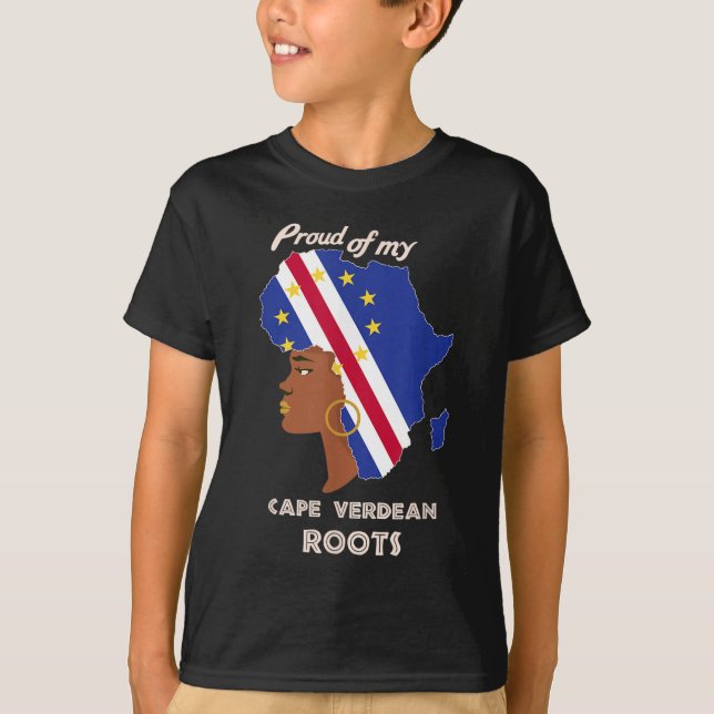 Proud Kap Verdean Roots Black History Monat Frauen T-Shirt (Vorderseite)