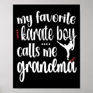 Proud Karate Grandma Karate Grandmutter Poster