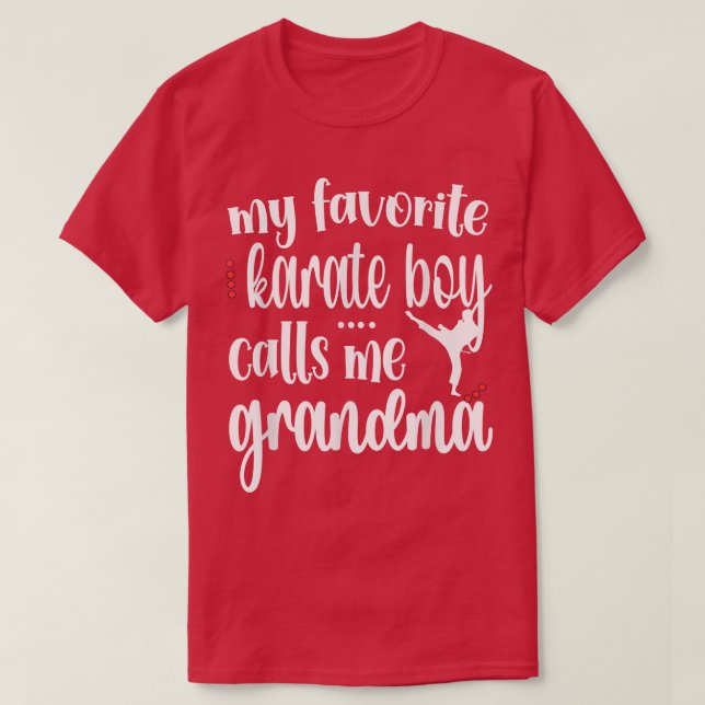 Proud Karate Grandma Karate Großmutter T - Shirt (Design vorne)