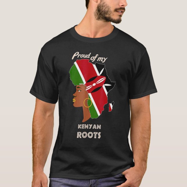 Proud Kenyan Roots Black History Month Women's T-Shirt (Vorderseite)