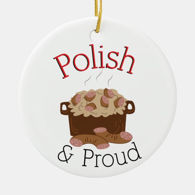 Proud Kielbasa Keramik Ornament (Vorne)