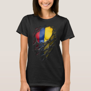 Proud kolumbianische Wurzeln Heritage Torn Ripped  T-Shirt