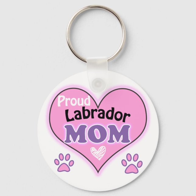 Proud Labrador Mama Schlüsselanhänger (Vorderseite)