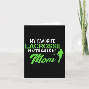 Proud Lacrosse Mama Goalie Favorite Player Grafik Karte