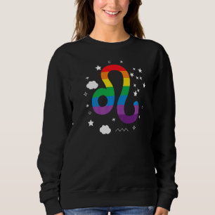 Proud Leo Astrologie Zodiac Sign Horoscope Regenbo Sweatshirt