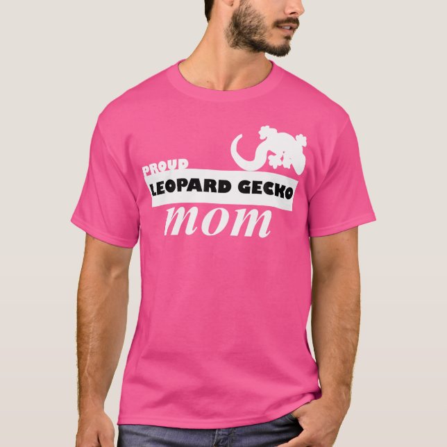 Proud Leopard Gecko Mama Reptile T-Shirt (Vorderseite)