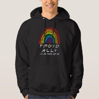 Proud Lgbt Ally Leopard Regenbogen für Bisexuelle  Hoodie