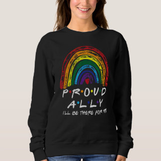Proud Lgbt Ally Leopard Regenbogen für Bisexuelle  Sweatshirt