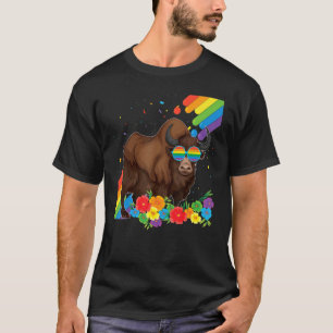 Proud Lgbt Gay Buffalo Pride Flag Regenbogen Lgbtq T-Shirt