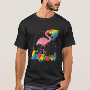Proud Lgbt Gay Flamingo Pride Flag Regenbogen Lgbt T-Shirt