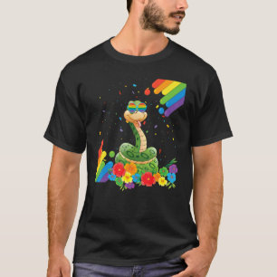 Proud Lgbt Gay Snake Pride Flag Regenbogen Lgbtq L T-Shirt