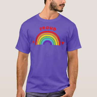 Proud LGBT Pride Month T-Shirt LGBTQ Unterstützer 