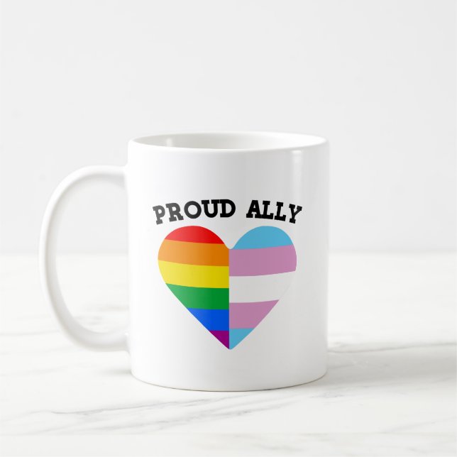 Proud LGBTQ Ally Kaffeetasse (Links)