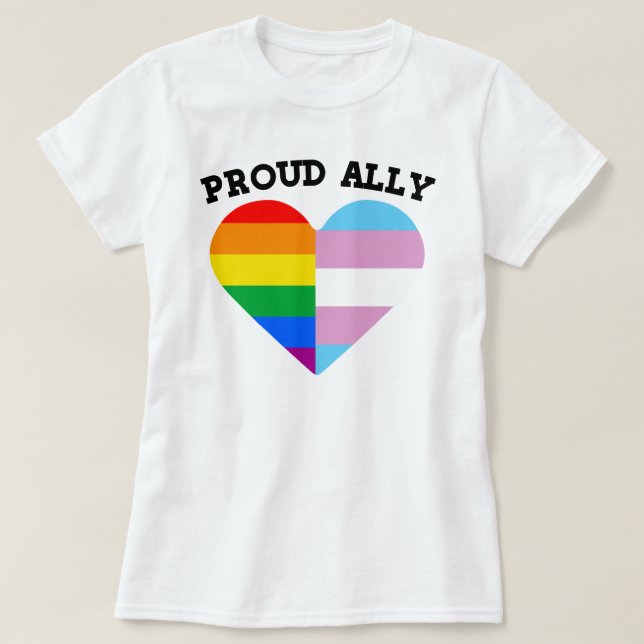 Proud LGBTQ Ally T-Shirt (Design vorne)