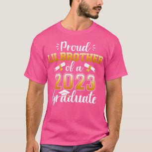 Proud lil Bruder der Klasse von 2023 Absolvent für T-Shirt