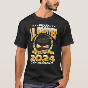 Proud Lil Bruder einer Klasse von Grad 2024 T-Shirt