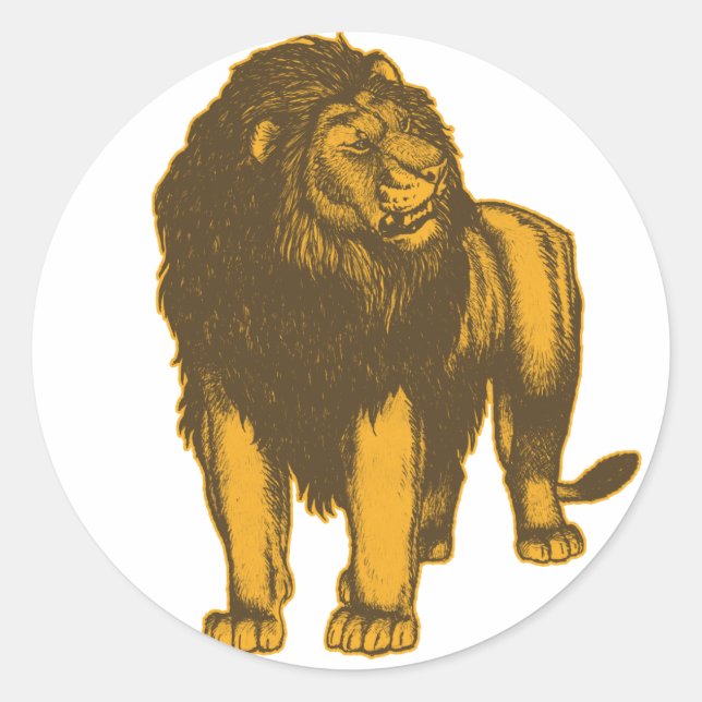 Proud Lion Sticker (Vorderseite)