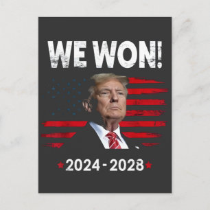 Proud Maga Präsident Trump gewinnt Tag der Amtsein Postkarte