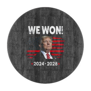 Proud Maga Präsident Trump gewinnt Tag der Amtsein Schneidebrett