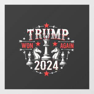 Proud Maga Trump gewann 2025 erneut den Tag der Am Fensteraufkleber