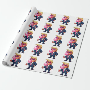 Proud Maga Trump Pixel Präsident Inaguration Day Geschenkpapier
