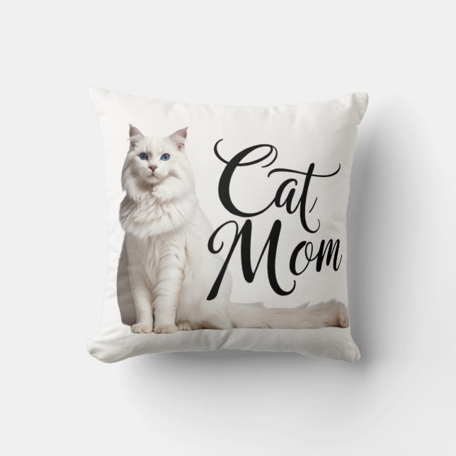 Proud Maine Coon Cat Mama Pillow III Kissen (Vorderseite)