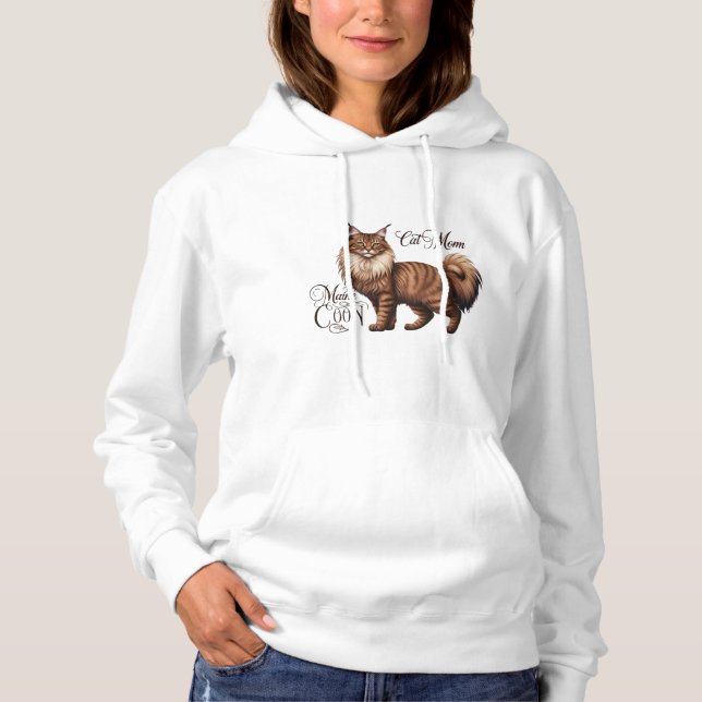 Proud Maine Coon Cat Mama T - Shirt IV (Vorderseite)