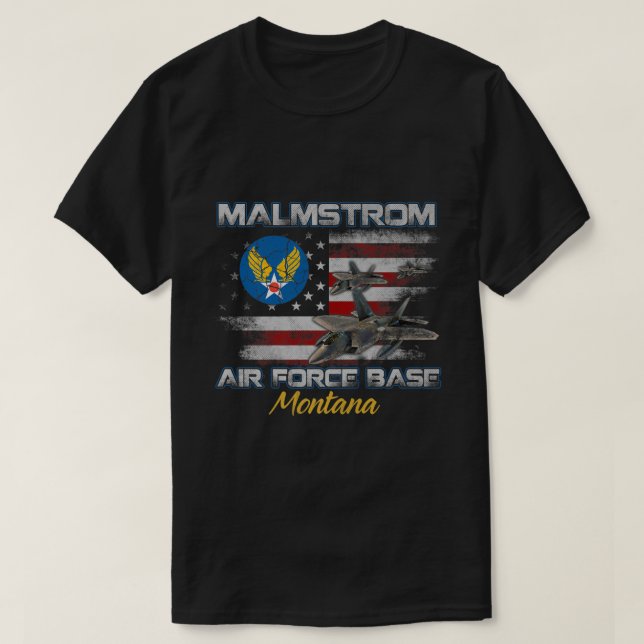 Proud Malmstrom AFB Air Force Base Montana MT Vete T-Shirt (Design vorne)