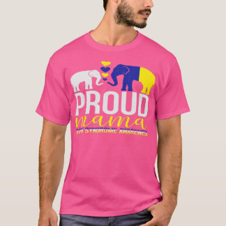 Proud Mama and Baby Elephant Down Syndrom Awarene T-Shirt
